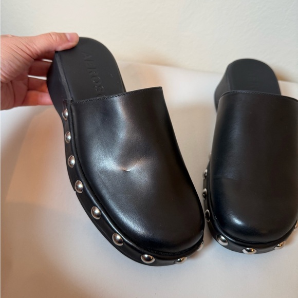 AEROSOLES Black Studded Mules - Picture 4 of 9